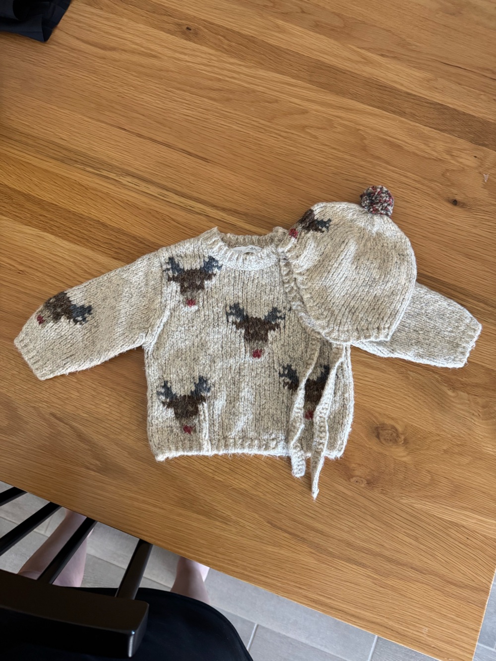 Zara sweater + hat set